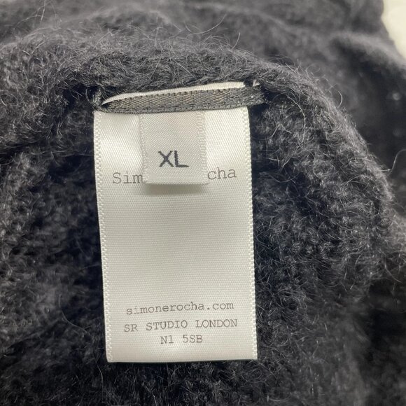 NEW SIMONE ROCHA Women’s Mohair Wool Blend Sweater – Black - Picture 5 of 8